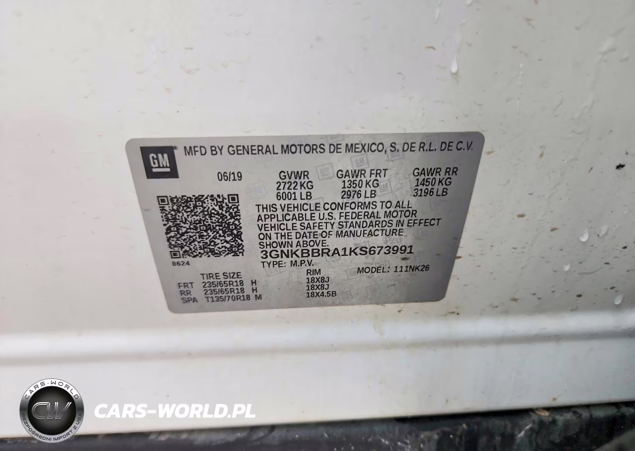 2019 Chevrolet Blazer 1Lt VIN:3GNKBBRA1KS673991 - 12