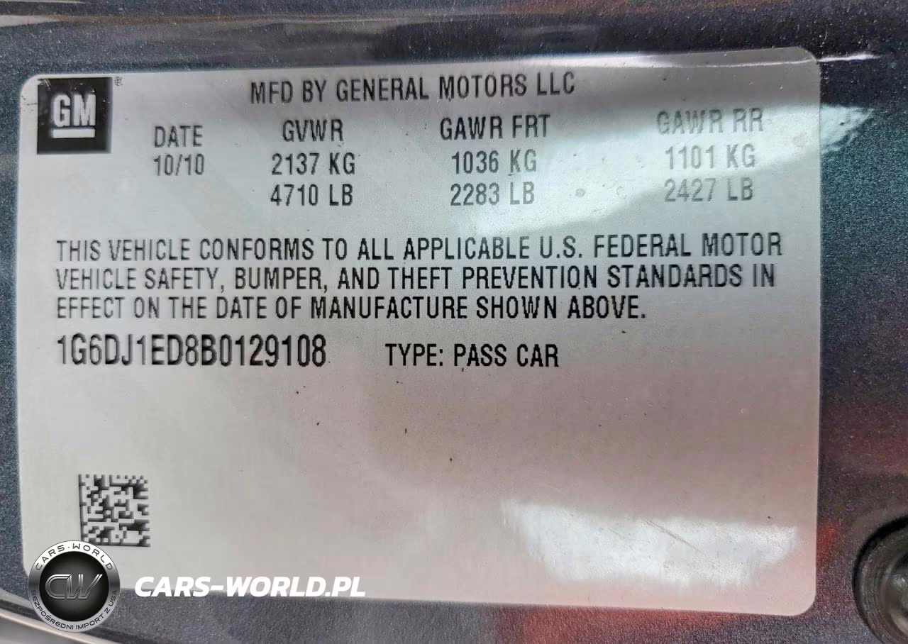 2011 Cadillac Cts Performance Collection VIN:1G6DJ1ED8B0129108 - 13