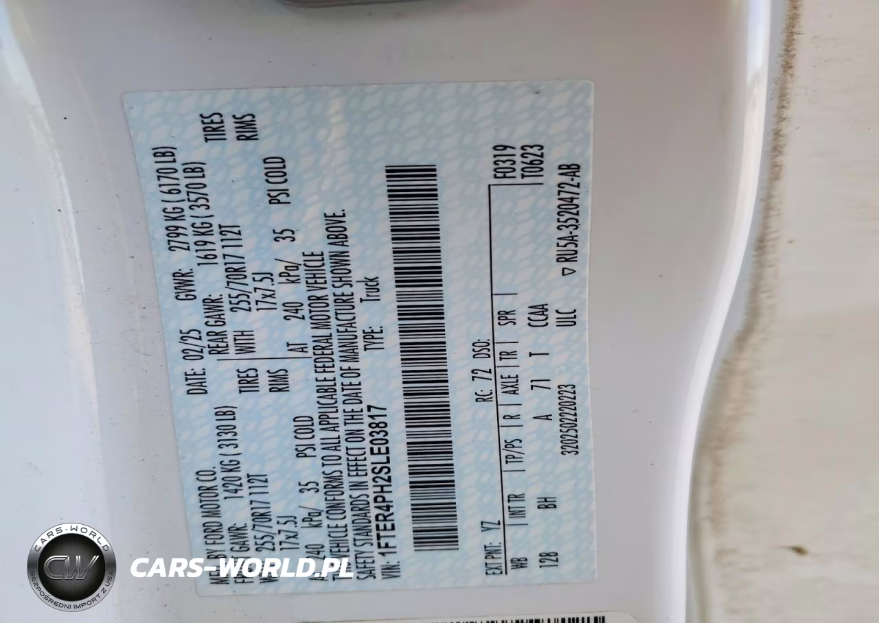 2025 Ford Ranger Xl VIN:1FTER4PH2SLE03817 - 13