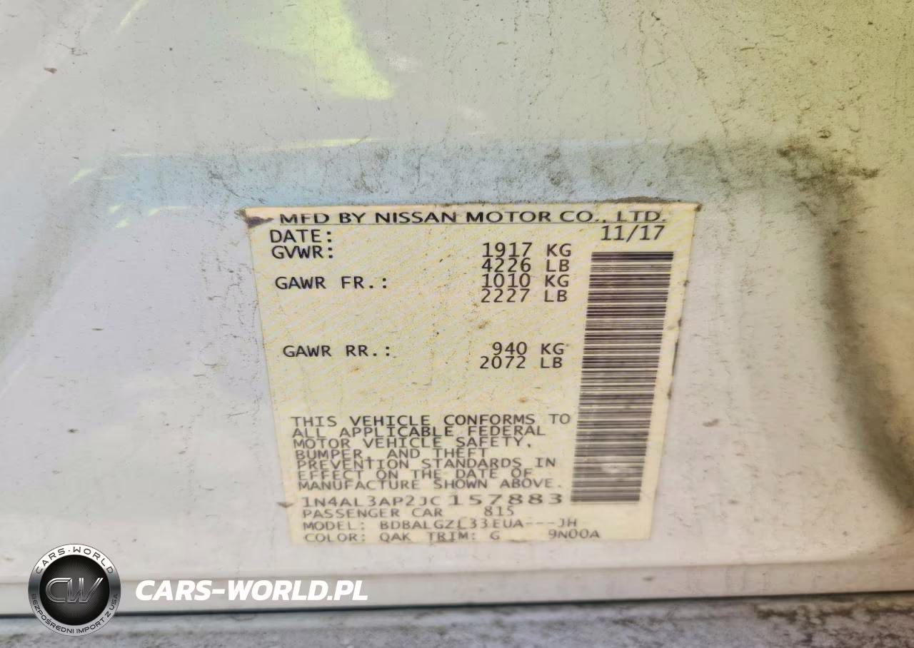 2018 Nissan Altima 2.5 S VIN:1N4AL3AP2JC157883 - 12