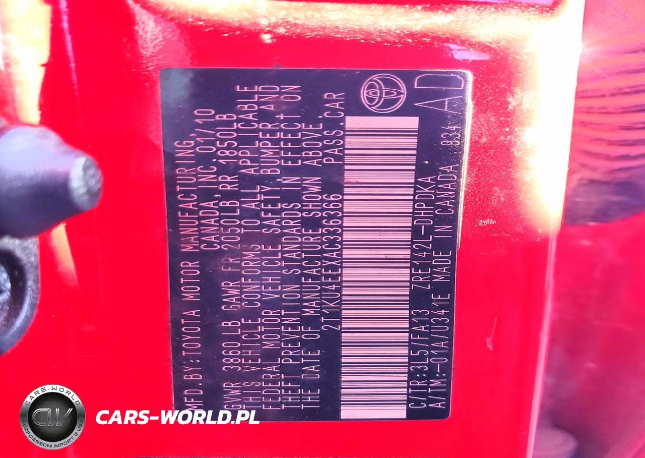 2010 Toyota Corolla Matrix VIN:2T1KU4EEXAC336366 - 12