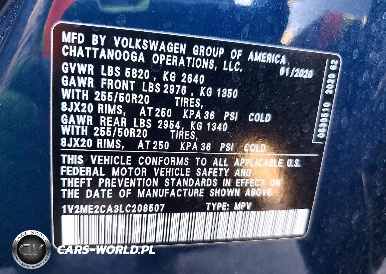 2020 Volkswagen Atlas Cross Sport Sel VIN:1V2ME2CA3LC208507 - 14