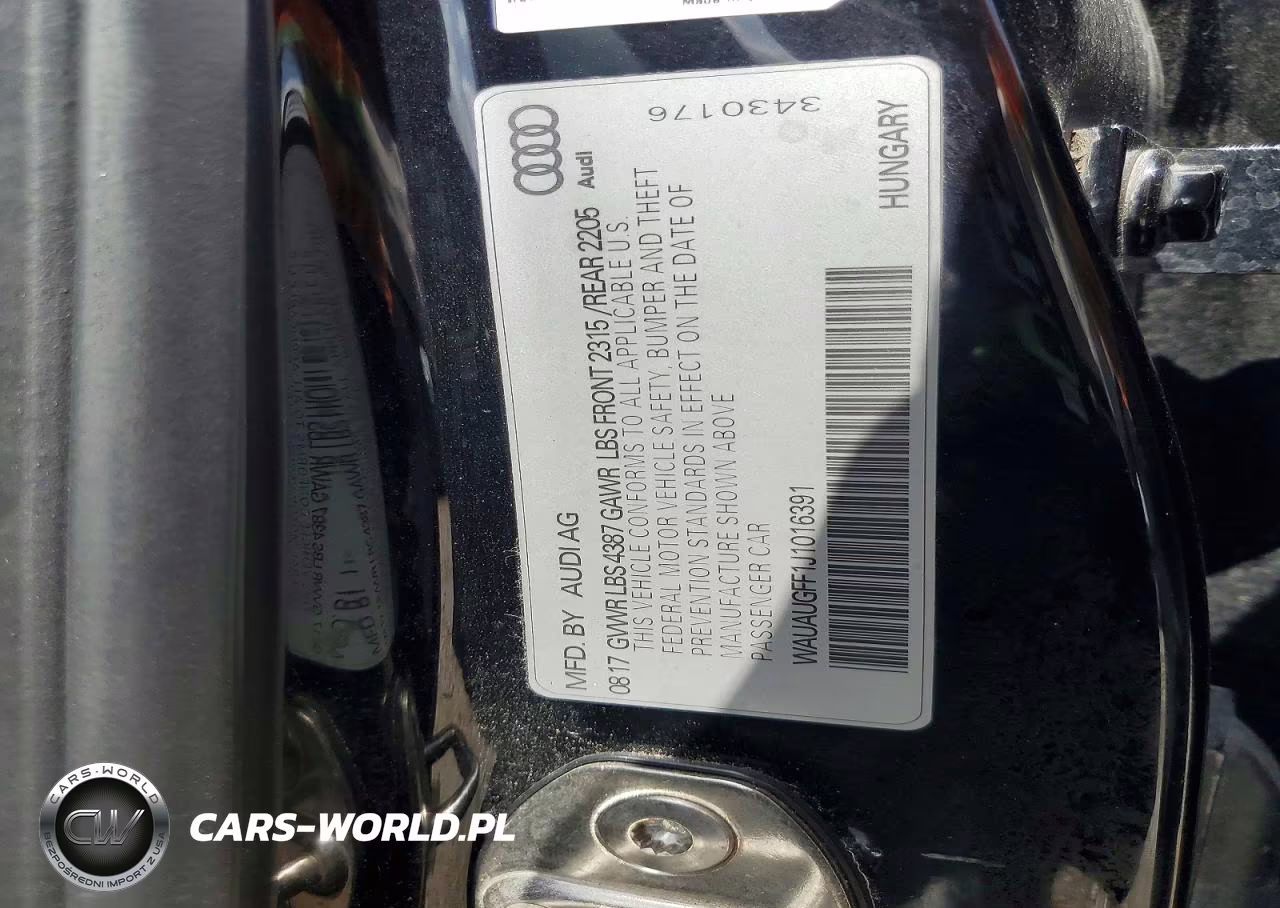 2018 Audi A3 Premium VIN:WAUAUGFF1J1016391 - 12