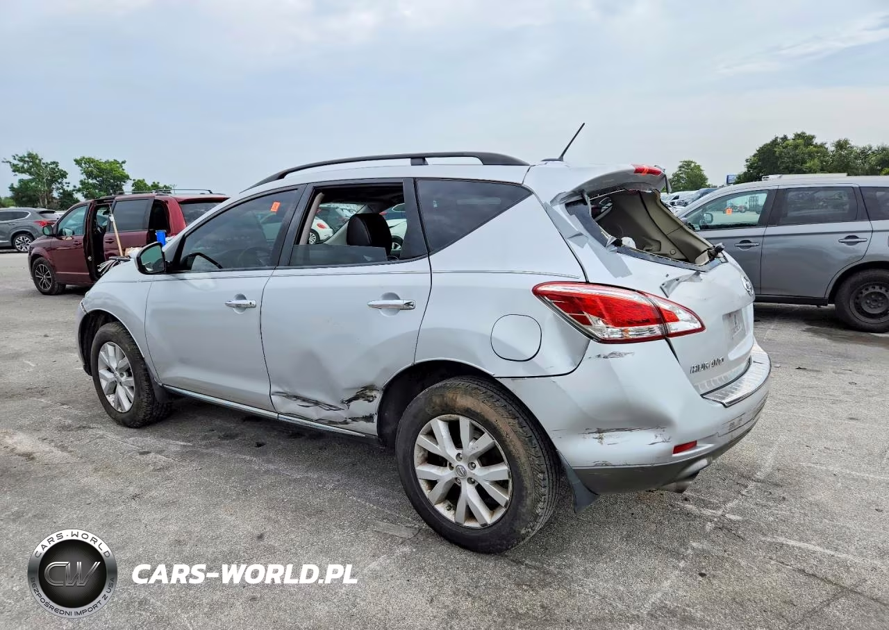 2012 Nissan Murano S VIN:JN8AZ1MU4CW102016 - 2