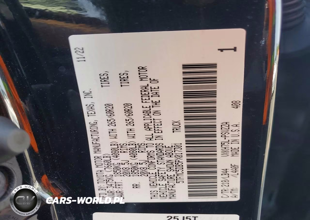2023 Toyota Tundra 1794 Edition Hv VIN:5TFMC5DB5PX017301 - 13