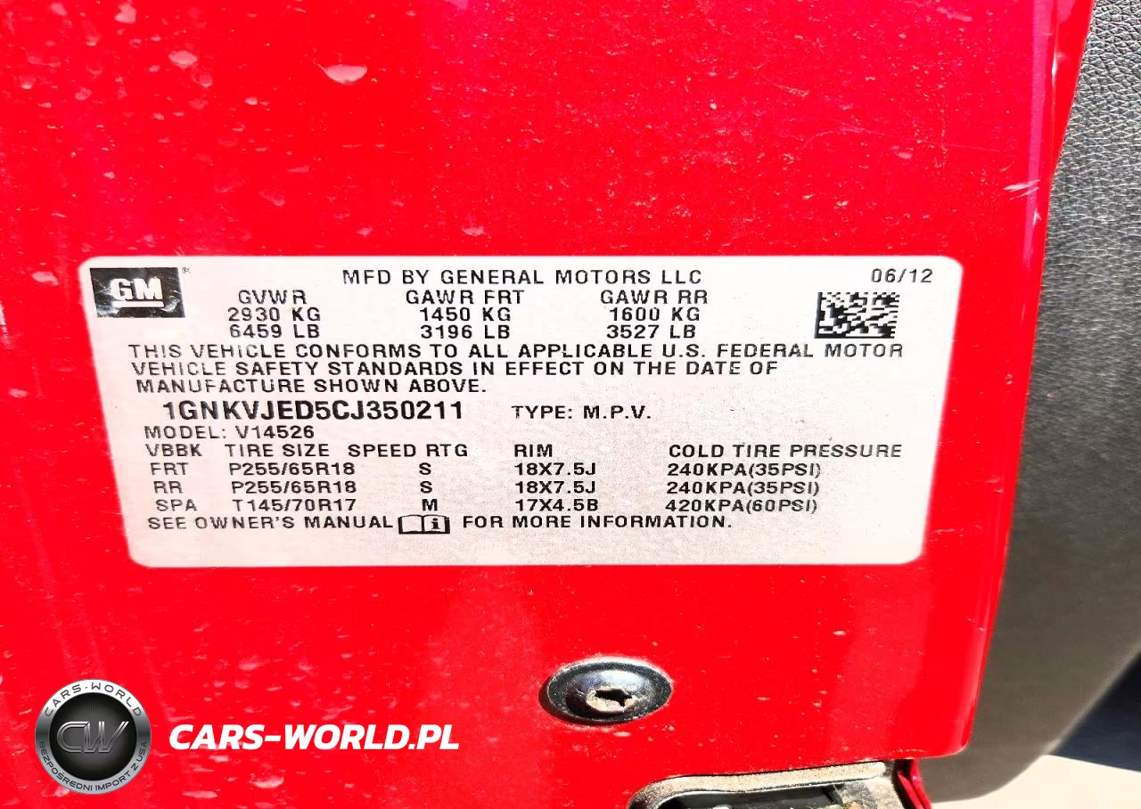 2012 Chevrolet Traverse Lt VIN:1GNKVJED5CJ350211 - 13