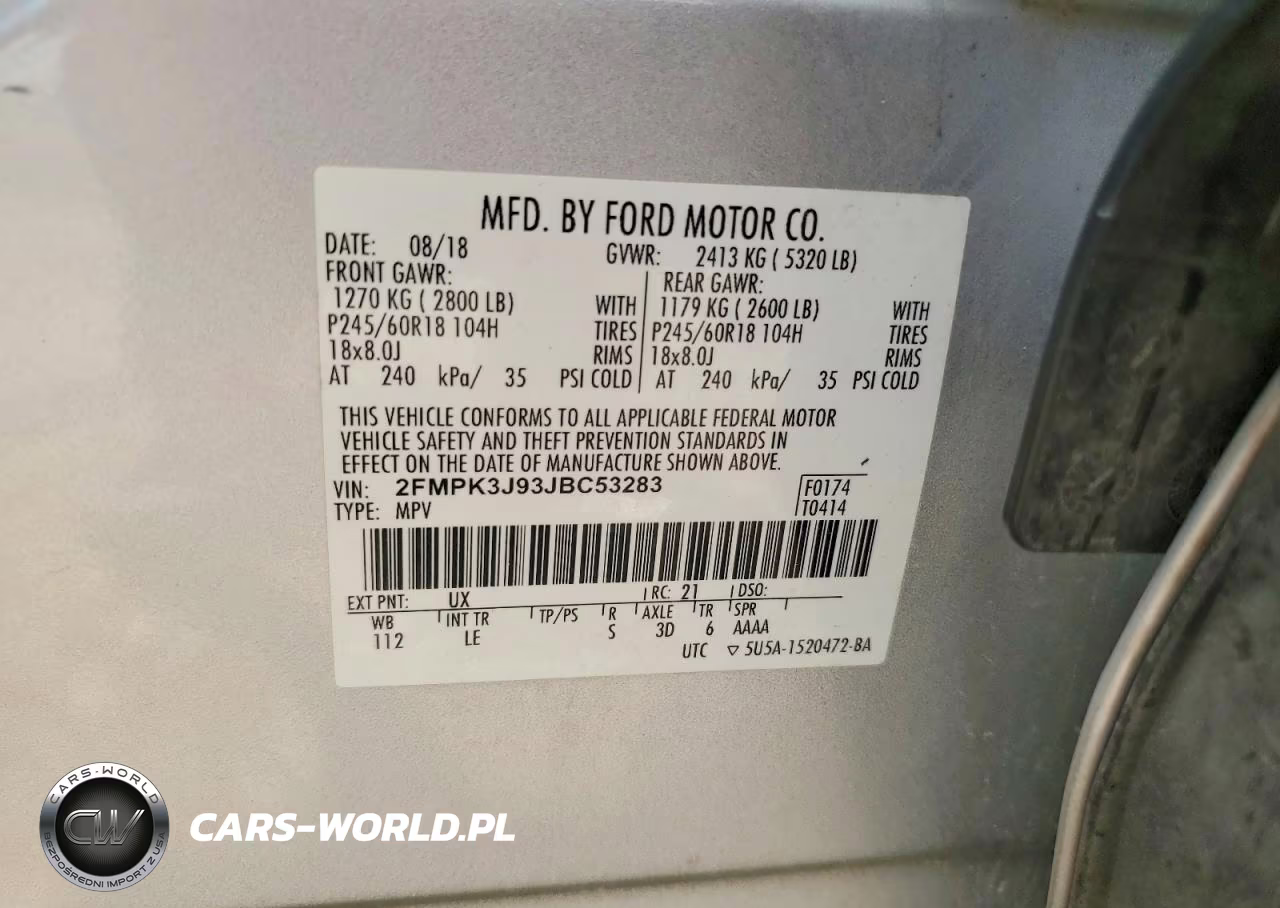 2018 Ford Edge Sel VIN:2FMPK3J93JBC53283 - 13