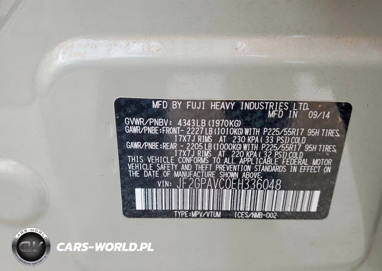 2014 Subaru Crosstrek VIN:JF2GPAVC0EH336048 - 13