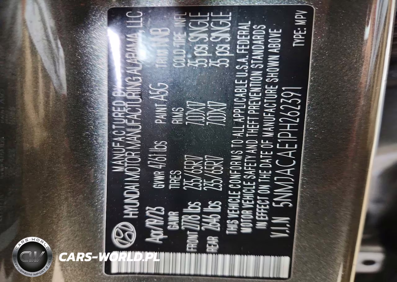 2023 Hyundai Tucson Se VIN:5NMJACAE1PH262391 - 13