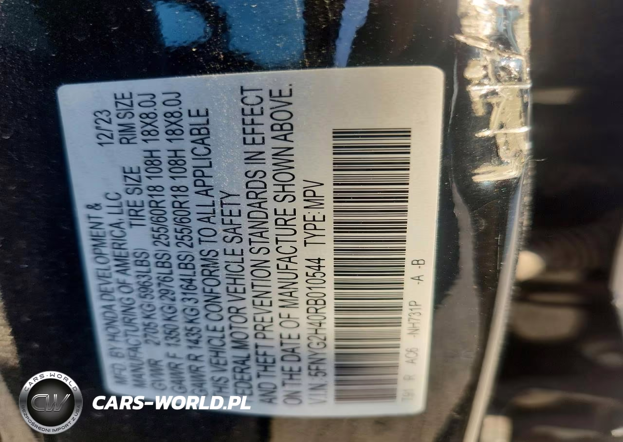 2024 Honda Pilot Exl VIN:5FNYG2H40RB010544 - 12