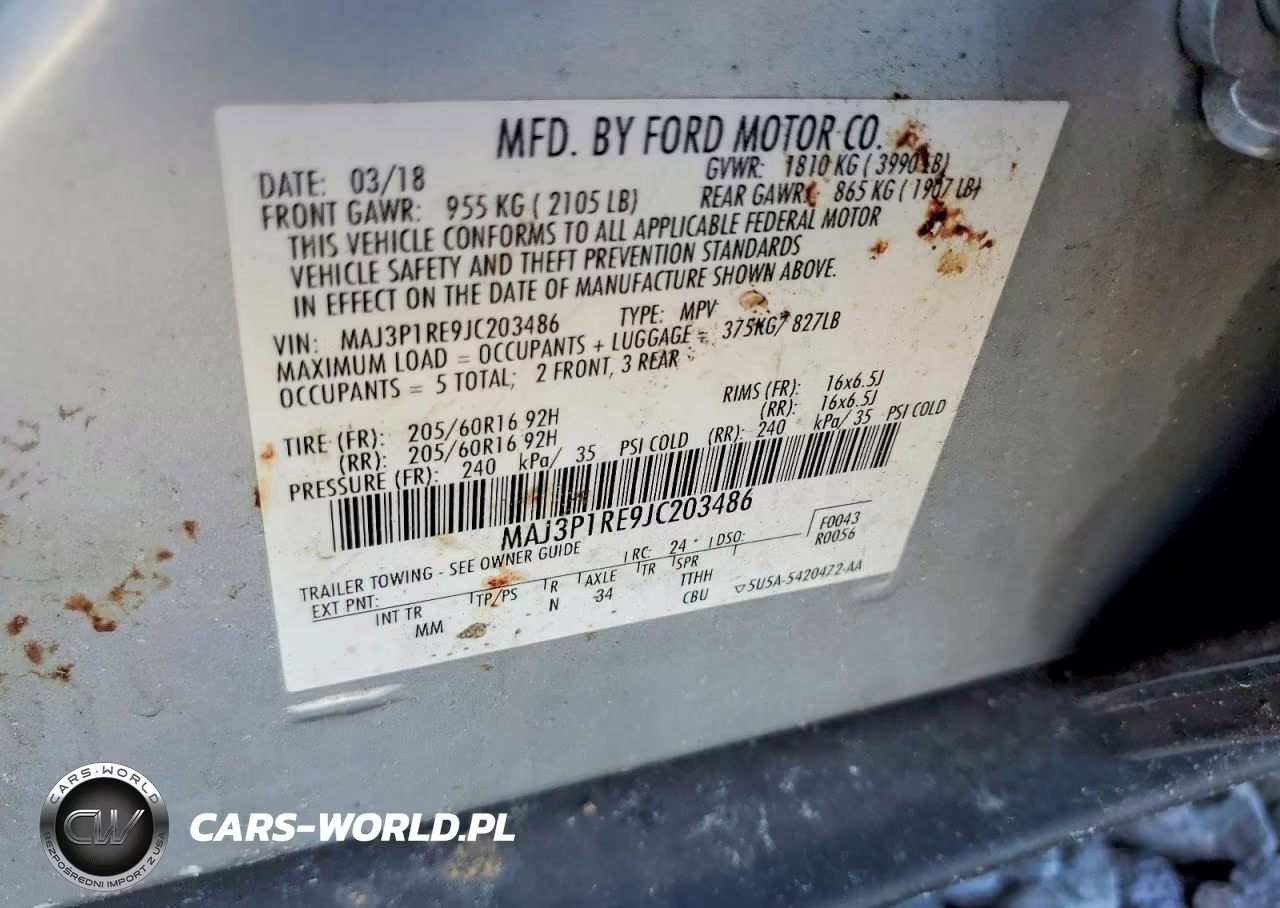 2018 Ford Ecosport S VIN:MAJ3P1RE9JC203486 - 14