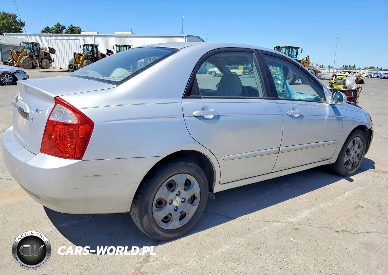 2005 Kia Spectra Lx VIN:KNAFE122X55192339 - 3