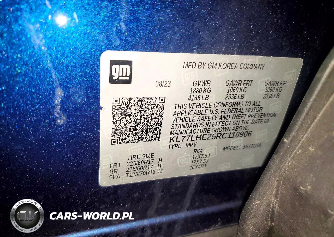 2024 Chevrolet Trax 1Lt VIN:KL77LHE25RC110906 - 14