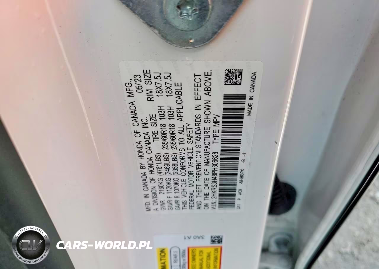 2023 Honda Cr-V Ex VIN:2HKRS3H48PH306628 - 13