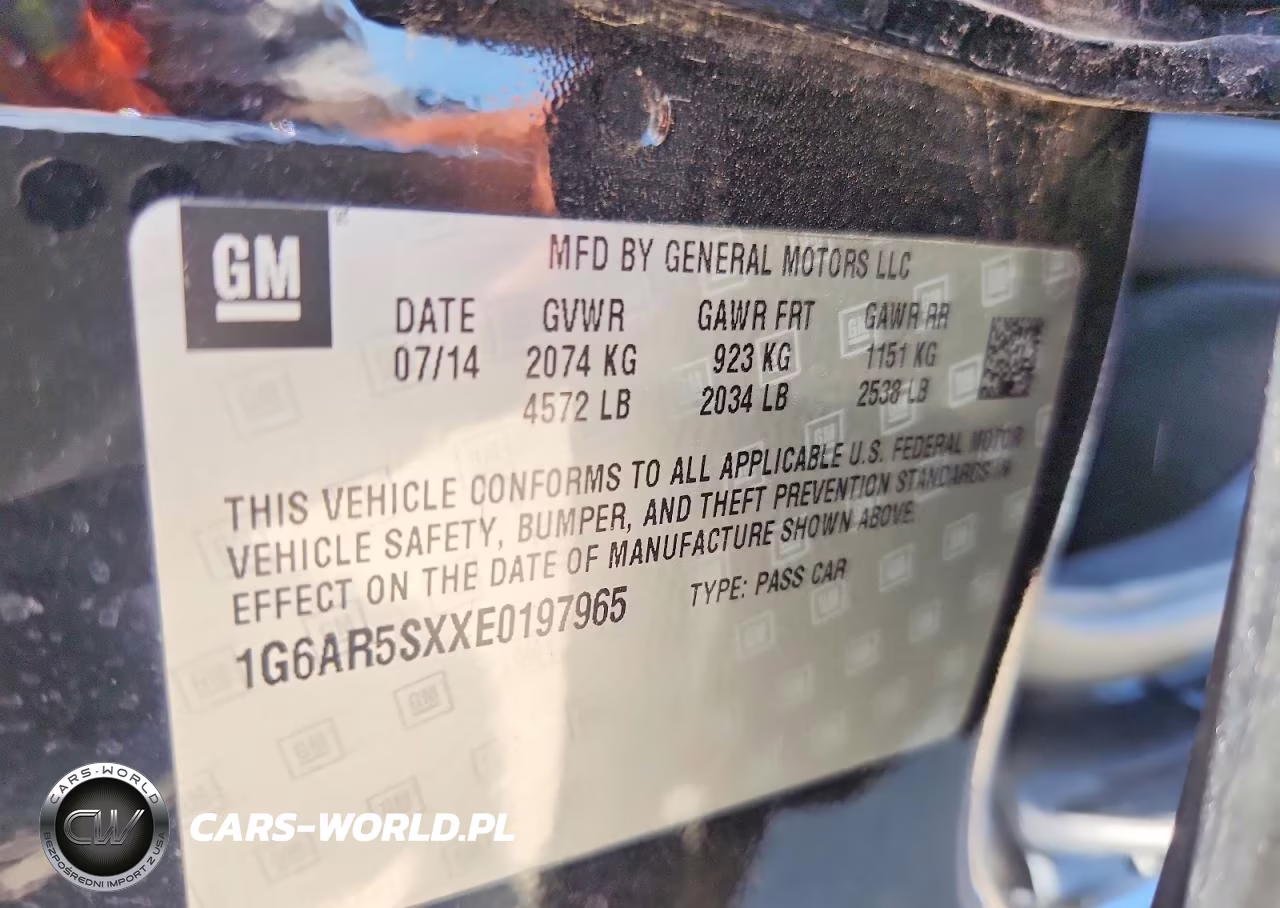 2014 Cadillac Cts Luxury Collection VIN:1G6AR5SXXE0197965 - 12