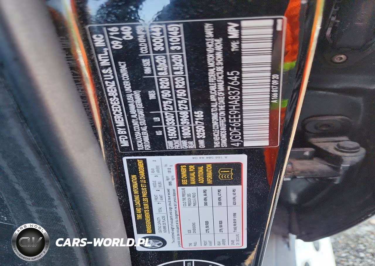 2017 Mercedes-Benz Gls 450 4Matic VIN:4JGDF6EE9HA837645 - 14