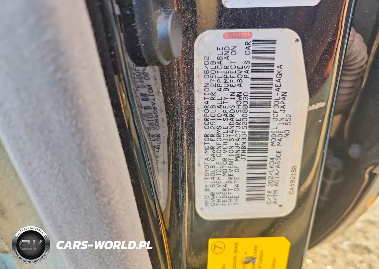 2002 Lexus Ls 430 VIN:JTHBN30F520088030 - 13