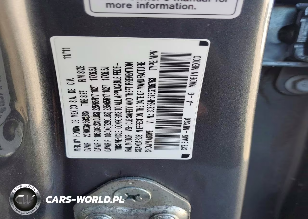 2011 Honda Cr-V Ex VIN:3CZRE4H57BG706763 - 13