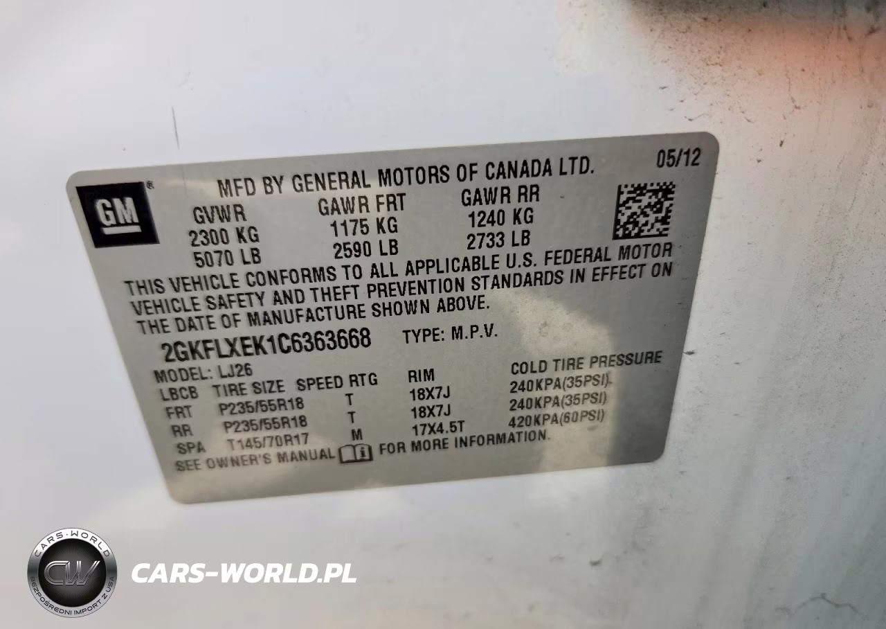 2012 GMC Terrain Slt VIN:2GKFLXEK1C6363668 - 13
