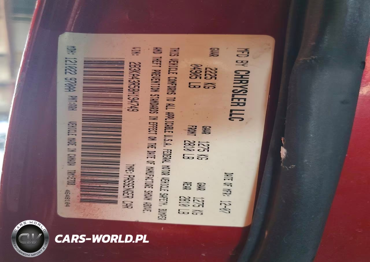 2008 Dodge Charger VIN:2B3KA43R58H194749 - 12