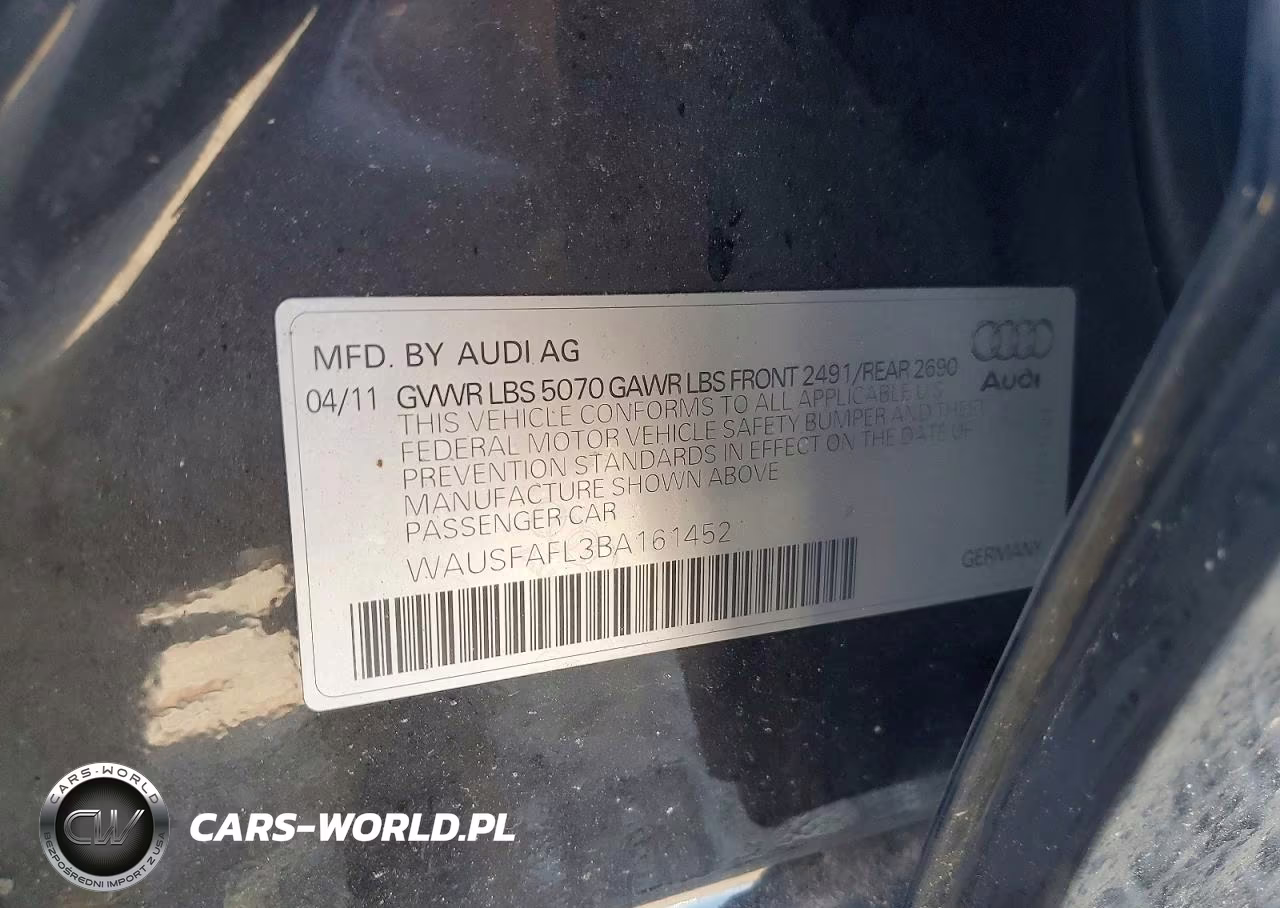 2011 Audi A4 Premium VIN:WAUSFAFL3BA161452 - 13