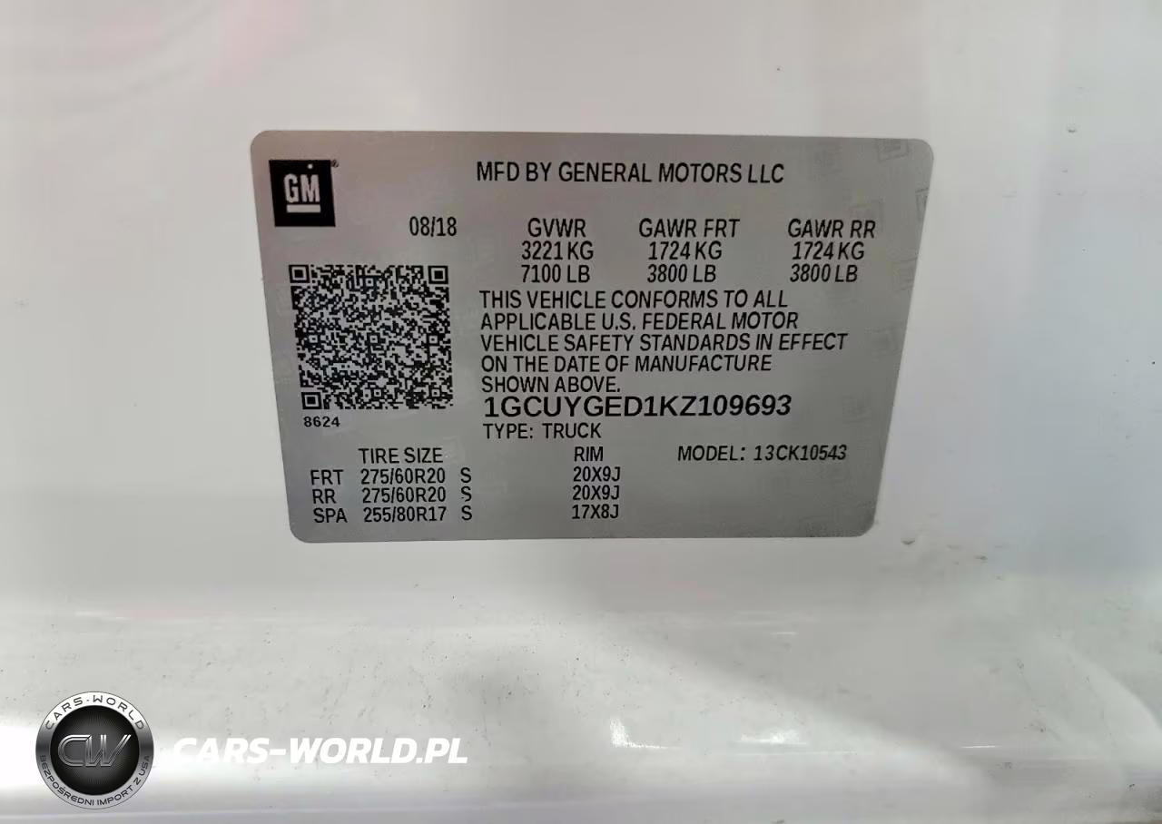 2019 Chevrolet Silverado K1500 Ltz VIN:1GCUYGED1KZ109693 - 12
