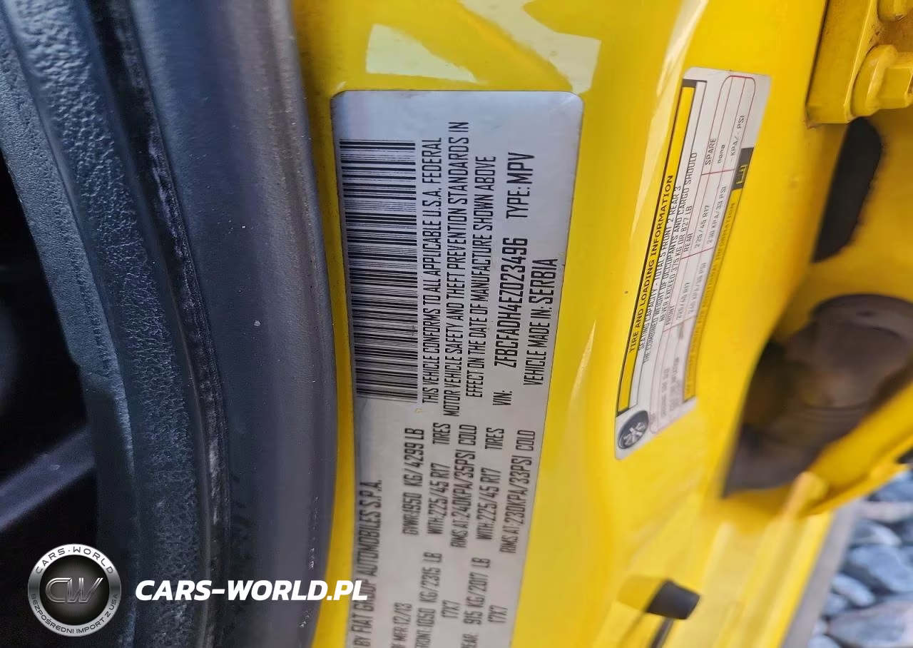 2014 Fiat 500L Trekking VIN:ZFBCFADH4EZ023496 - 12