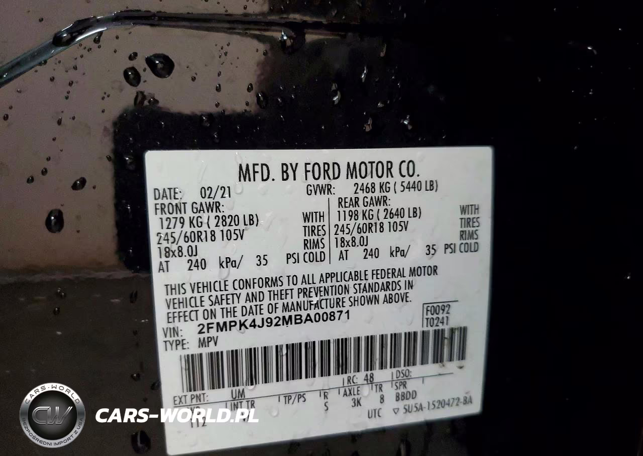 2021 Ford Edge Sel VIN:2FMPK4J92MBA00871 - 13