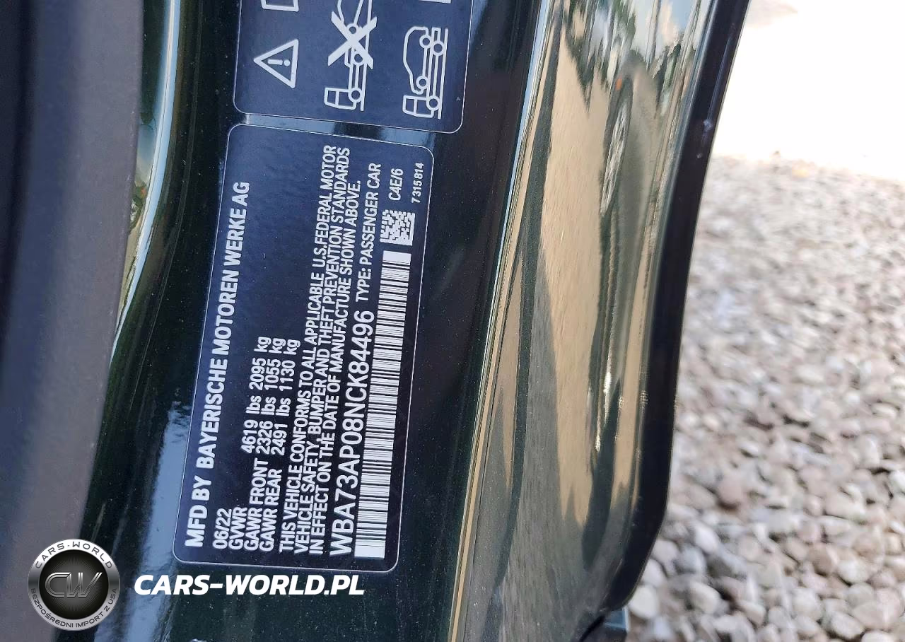 2022 BMW 430Xi VIN:WBA73AP08NCK84496 - 12