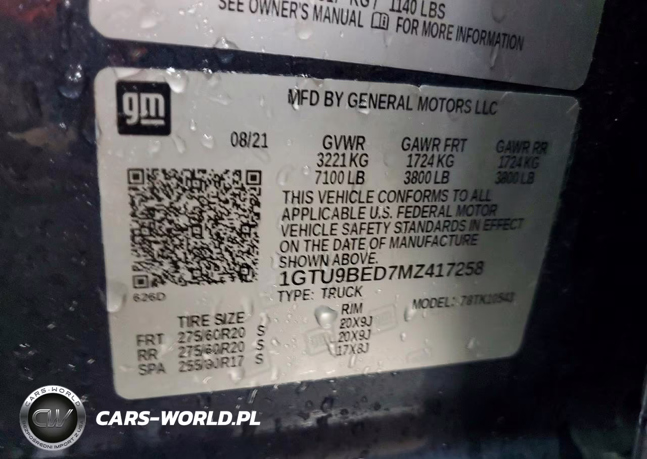 2021 GMC Sierra K1500 Sle VIN:1GTU9BED7MZ417258 - 13