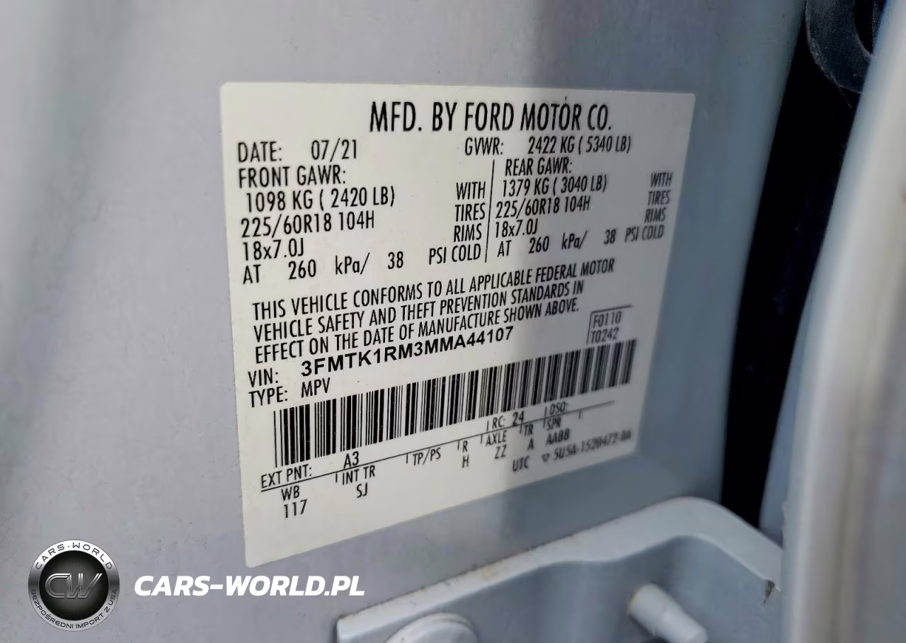 2021 Ford Mustang Mach-E Select VIN:3FMTK1RM3MMA44107 - 13