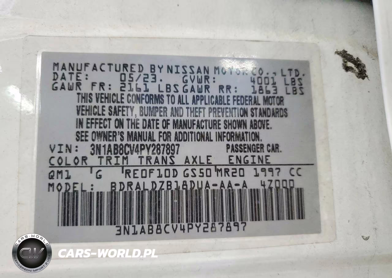 2023 Nissan Sentra Sv VIN:3N1AB8CV4PY287897 - 12