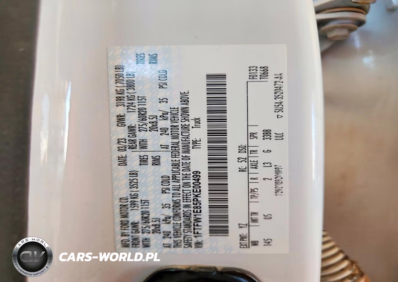 2023 Ford F150 Supercrew VIN:1FTFW1E85PKE00499 - 12