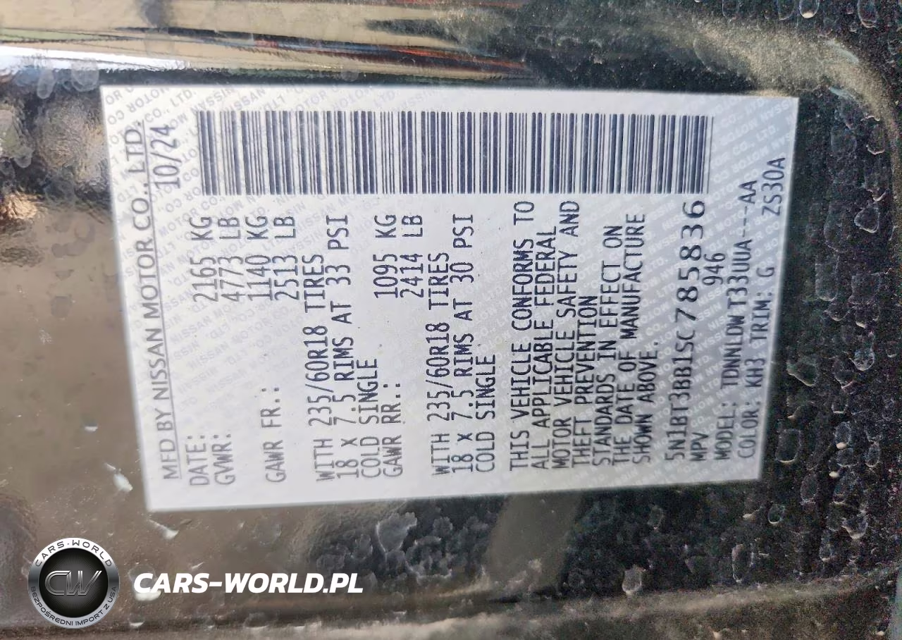 2025 Nissan Rogue Sv VIN:5N1BT3BB1SC785836 - 13