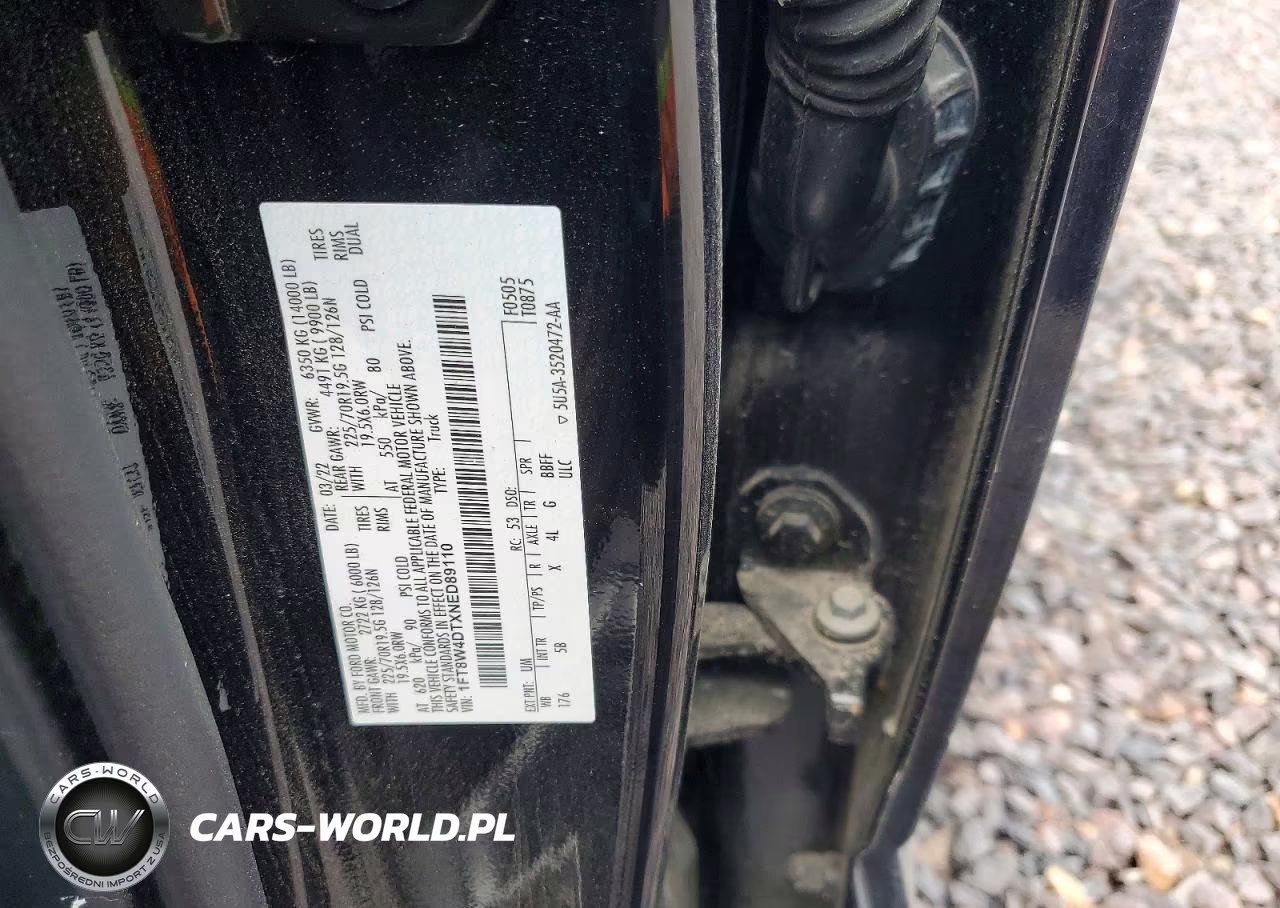 2022 Ford F450 Super Duty VIN:1FT8W4DTXNED89110 - 13