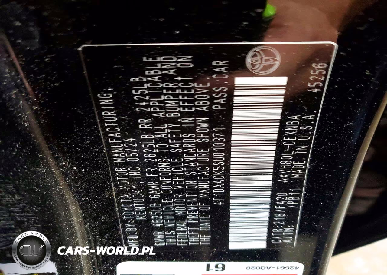2025 Toyota Camry Le VIN:4T1DAACK5SU010371 - 13
