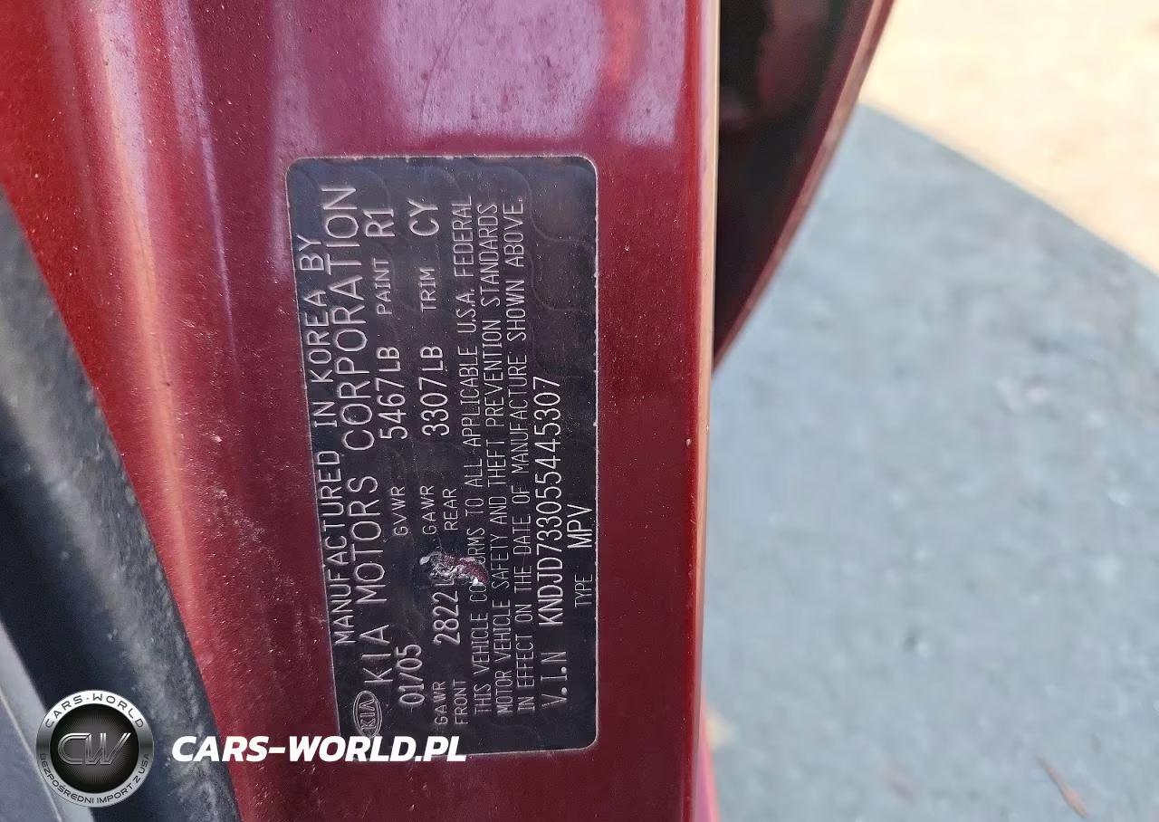 2005 Kia Sorento Lx VIN:KNDJD733055445307 - 13