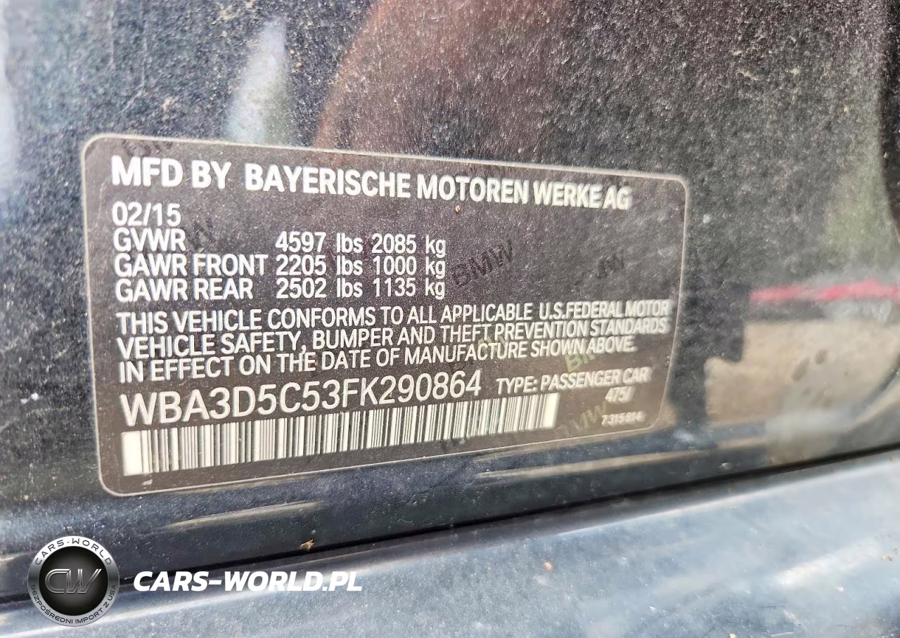 2017 BMW 328 D xDrive VIN:WBA3D5C53FK290864 - 12
