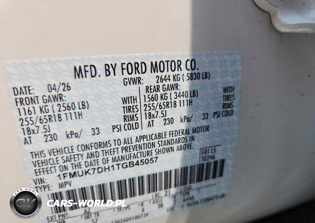 2026 Ford Explorer Active VIN:1FMUK7DH1TGB45057 - 13
