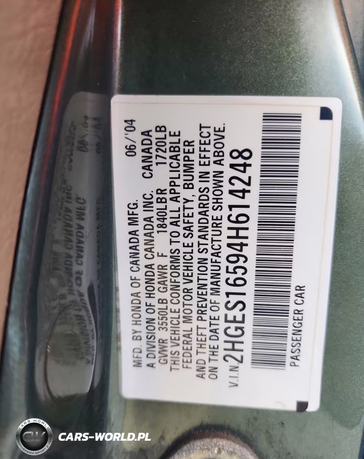 2004 Honda Civic Lx VIN:2HGES16594H614248 - 12