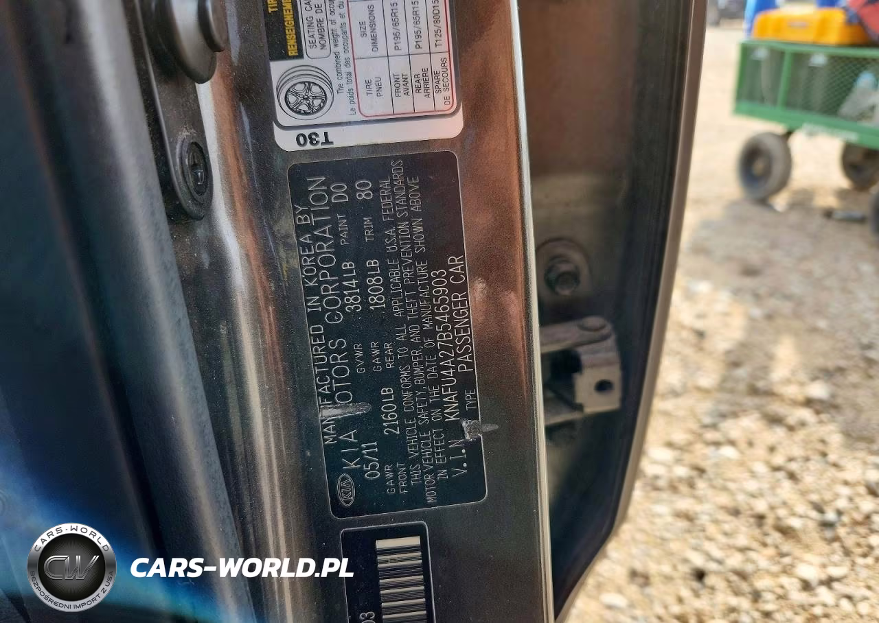2011 Kia Forte Ex VIN:KNAFU4A27B5465903 - 12