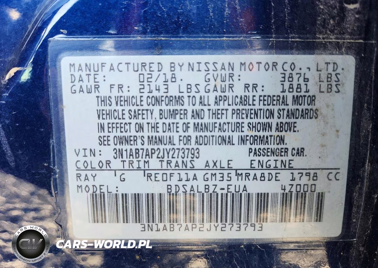 2018 Nissan Sentra S VIN:3N1AB7AP2JY273793 - 12