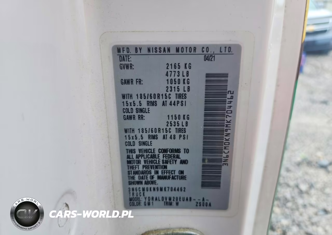 2021 Nissan Nv200 S VIN:3N6CM0KN9MK704462 - 13