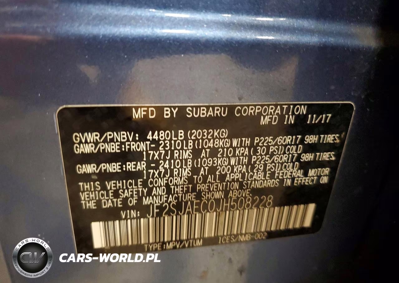2018 Subaru Forester 2.5I Premium VIN:JF2SJAEC0JH508228 - 13