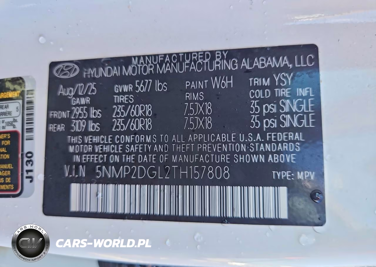 2026 Hyundai Santa Fe Sel VIN:5NMP2DGL2TH157808 - 13