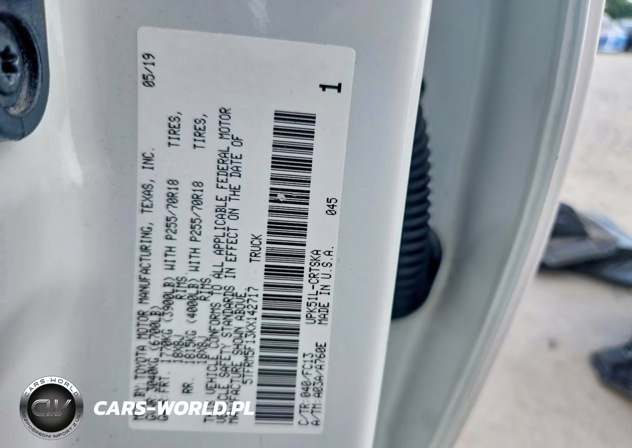 2019 Toyota Tundra Sr5 VIN:5TFRM5F13KX142717 - 13