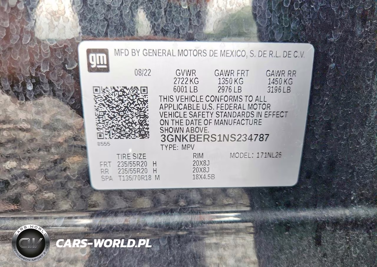 2022 Chevrolet Blazer Rs VIN:3GNKBERS1NS234787 - 12