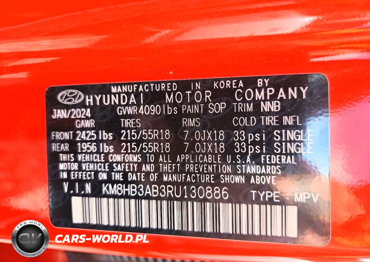 2024 Hyundai Kona Sel VIN:KM8HB3AB3RU130886 - 12