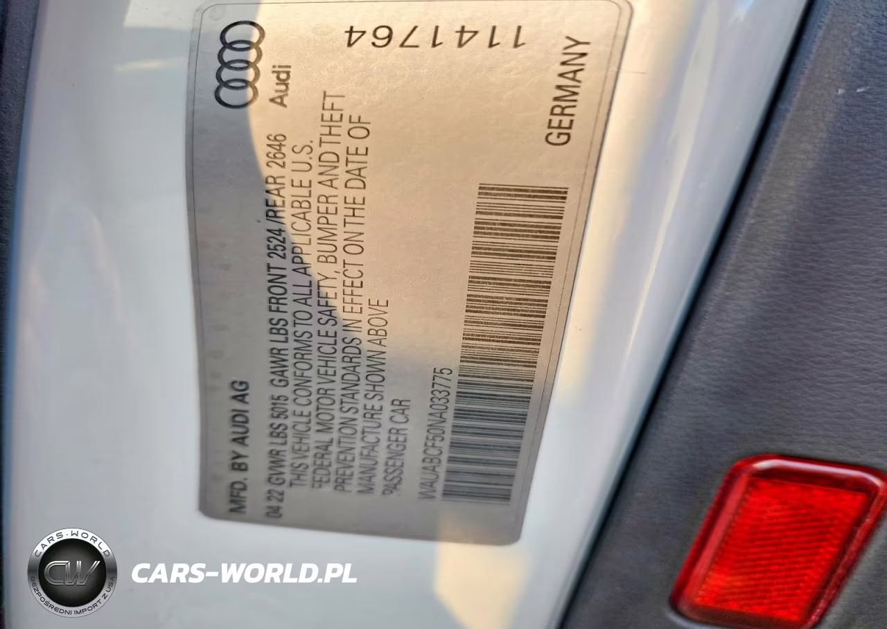 2022 Audi A5 Premium 40 VIN:WAUABCF50NA033775 - 12