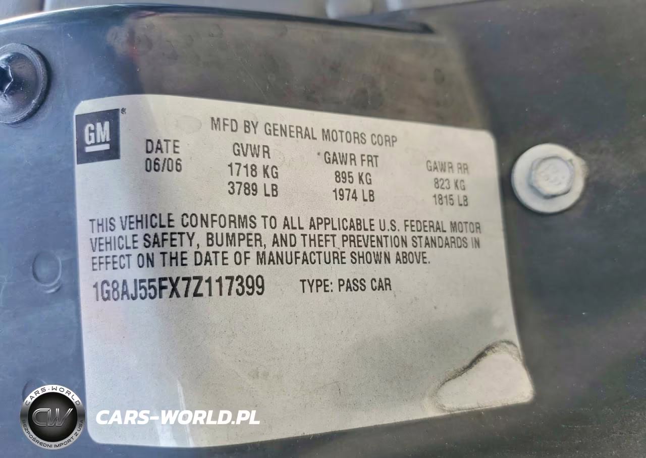 2007 Saturn Ion Level 2 VIN:1G8AJ55FX7Z117399 - 12